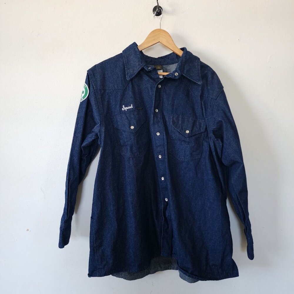 Lapco Denim Pearl Snap Utility Shirt 19-35